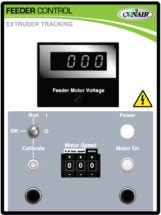 Conair extruder tracking feeder control