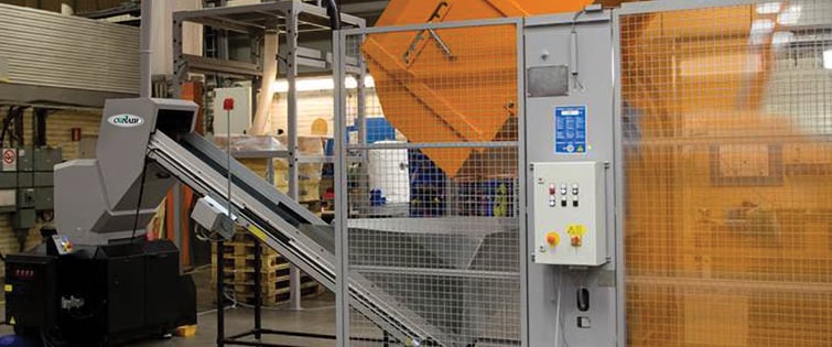 Conveyor-fed Granulator