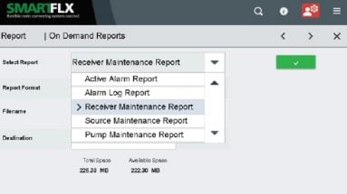 SmartFLX on-demand reporting screenshot