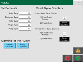Conair FLX PM Setup screen
